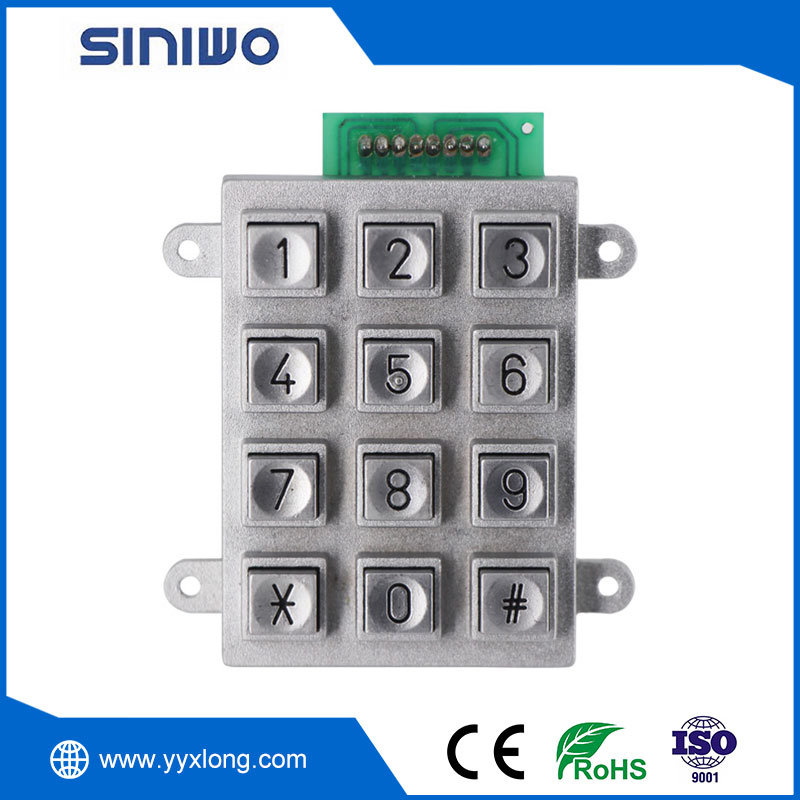 Pang-industriya Metal Keypad