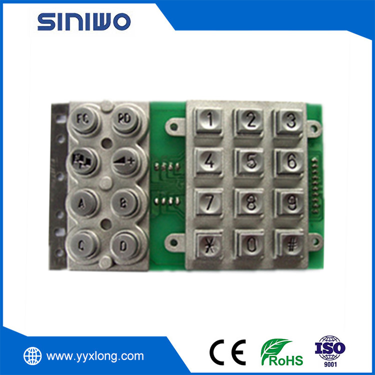 Industrial Security Safety Metal Keypad